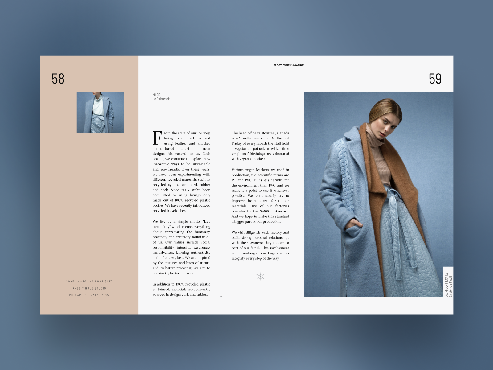 Fashion editorial page by Maria Alex Shanina on Dribbble