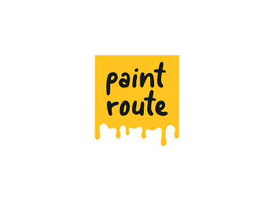 Paint Route Concept Logo branding creative design flat graphic design illustrator logo logodesign minimal minimalist