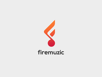 Firemuzic Concept Logo branding creative design flat graphic design illustrator logo logodesign minimal minimalist