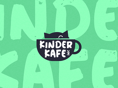 Kinder Kafe Inc. Concept Logo branding creative design flat illustration illustrator logo logodesign minimal minimalist modern professional