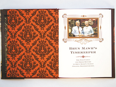 Bryn Mawr's Timekeeper book book cover design book design design layout design print