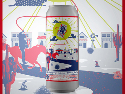 PBR Can Art 2020 Submission beer can design can art digital illustration illustrator pabst blue ribbon