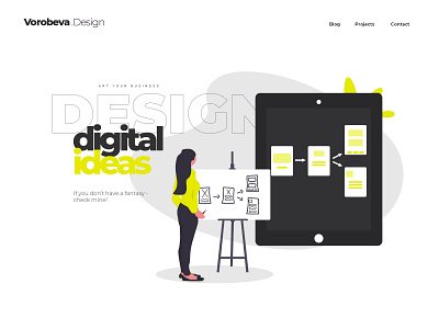 Vorobeva.design branding design landing ui web