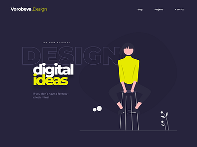 Landing for designer branding design landing ui web