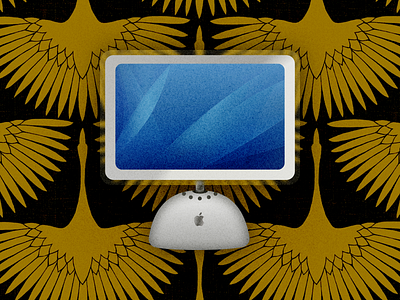 Vintage iMac G4 Graphic Design branding design flat graphic design illustration logo vector
