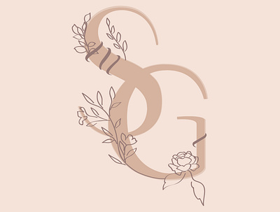 SG floral branding design graphic design illustration illustrator logo typography vector