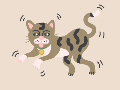 Cat 1 animal carefreefrank cats character illustration wip