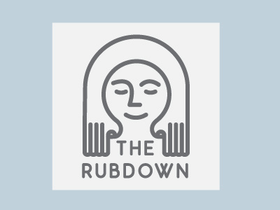 The Rubdown Logo branding identity illustration logo logo design