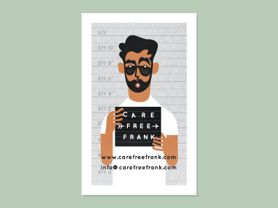 Business Card business card business card design carefree frank character design character illustration charcter illustration self promotion