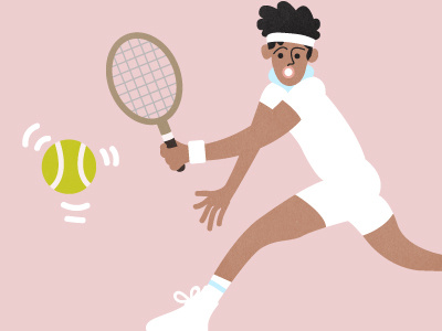 Tennis Player carefreefrank character character design illustration sport tennis wimbledon