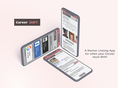 Career Shift Case Study app branding design graphic design logo typography ux
