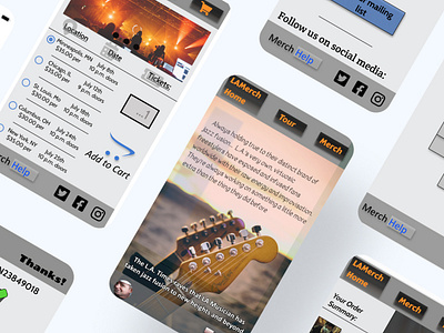 Musician's Merch Cover Shot app branding case study design graphic design logo typography ux vector