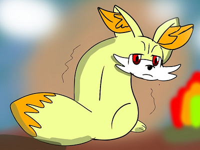 a cold fennekin