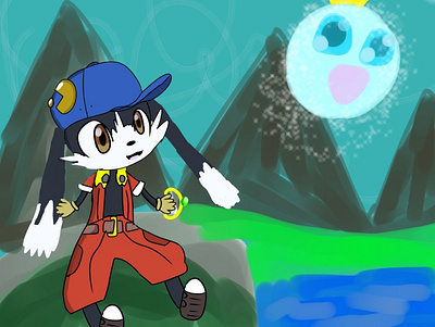 klonoa art digitalart videogame