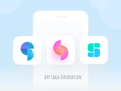 App logo exploration app exploration icon illustration logo mobile sketch ui