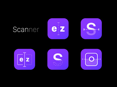 Scanner app app color exploration icon illustrator mobile photoshop scanner