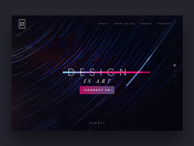 Design homepage agency design landing page sketch ui ux website