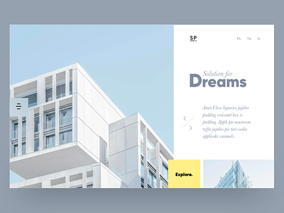 Architecture card carousel grid layout sketch ui ux website