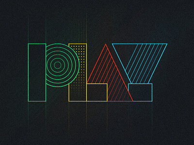 Dribbble weekly warm up dribbble dribbbleweeklywarmup letter photoshop playoff shapes sketch typography