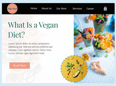 Food Website Design 3d animation app branding design graphic design illustration logo ui ux vector