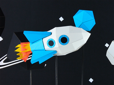 Urlist papercraft papercraft rocket space startup video