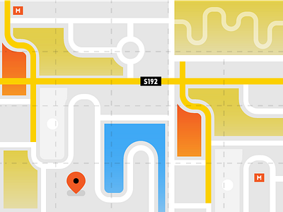 A google map city flat google maps gradient illustration map maps motion graphics