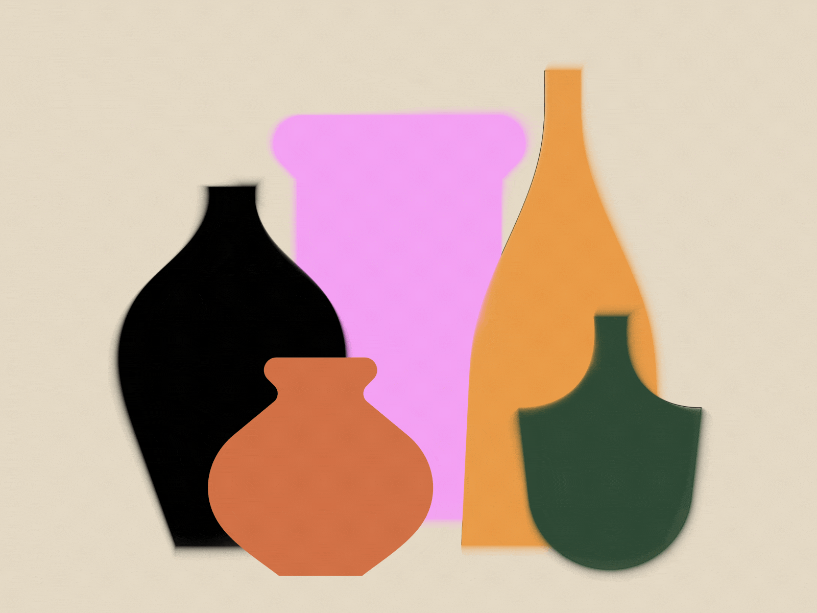 From outlines to colorful vases animation blur blurry color design drink falling geometry gif gradeint illo illustration mediterraneo motion motion design motion graphics shapes summer vase