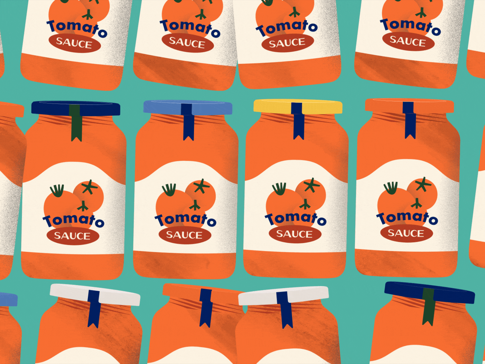 Tomato sauce animation bottle food foodporn gif illo illotv illustration motion motion graphics pattern sauce shapes tomato tomato sauce