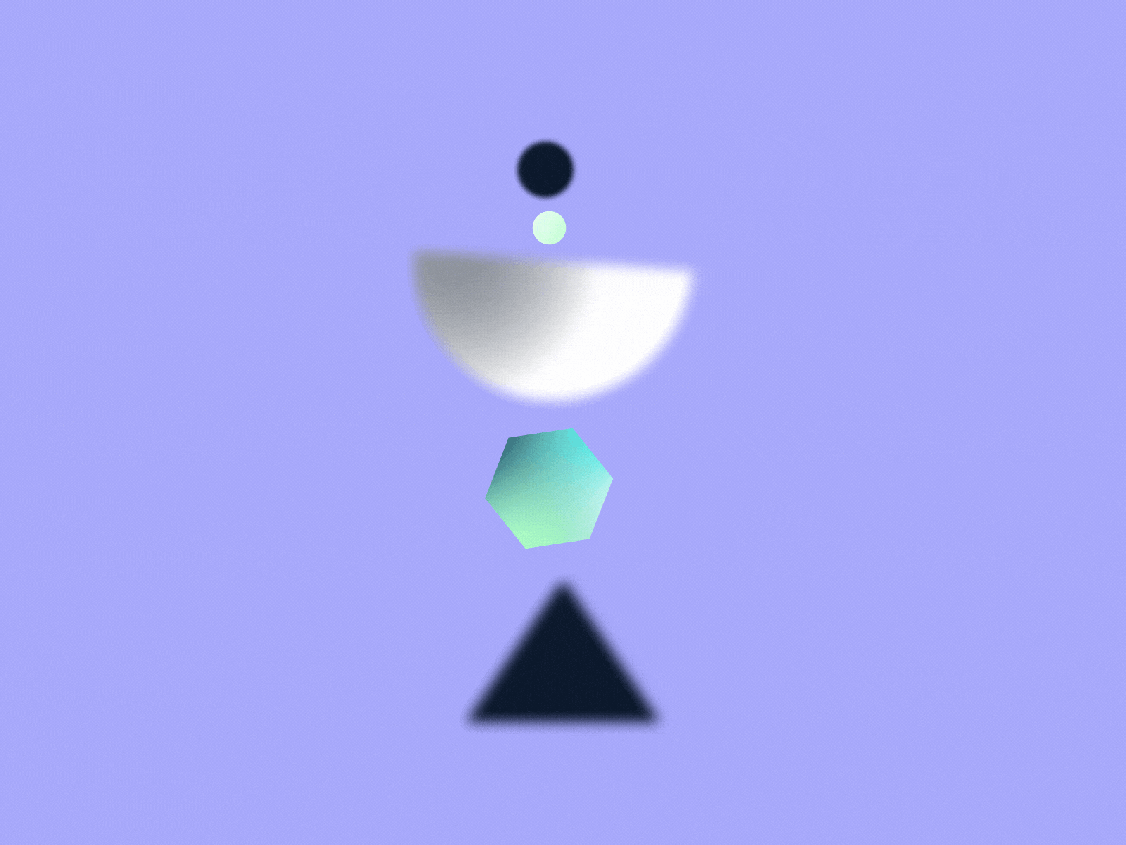 Balance 🧘‍♂️ animation balance design geometric geometry gif gradient grain illo illotv illustration motion motion graphics shapes stability