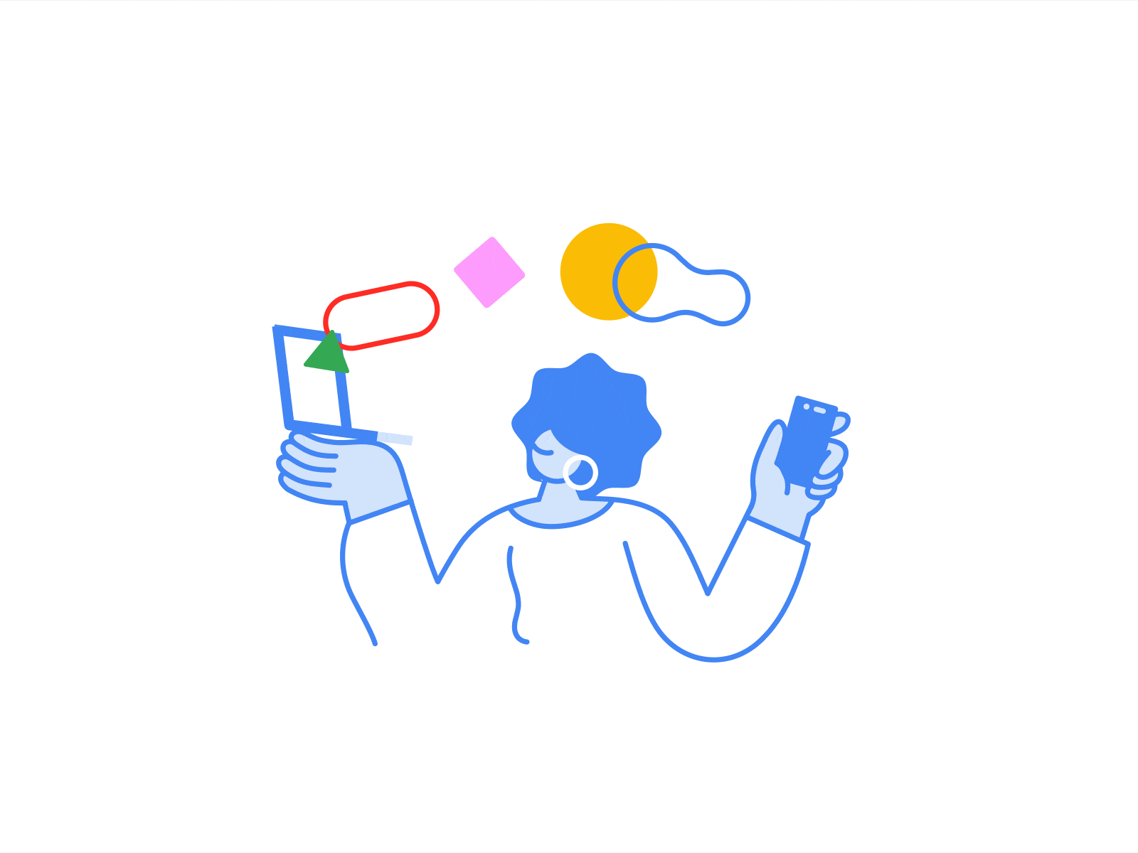 Connect your phone | New portfolio update! animation character character design connecting connection gif girl illo illotv illustration illustration system motion motion graphics phone shapes sync ui ui illustration website website illustration