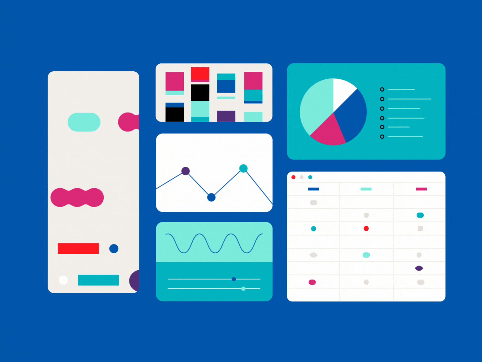 Spreadsheets 📊 2d 2d animation account animation data data viz excel gif illo illustration motion motion graphics shapes spredsheets