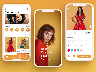Women's Clothing app app design ui