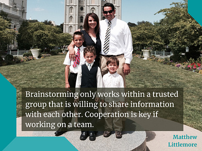 Brainstorming and Cooperation | Matthew Littlemore brainstorming branding florida leadership matthew littlemore matthew littlemore orlando teamwork