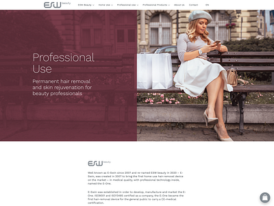 ESW Beauty website design ui ux web webdesign website