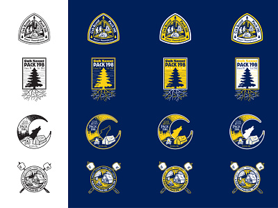 Cub Scout Pack 198 T-shirt Design Concepts Color Exploration