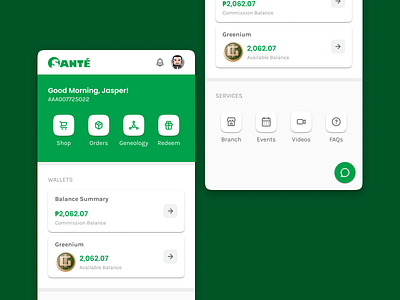 My Santé Store mobile app ui ux