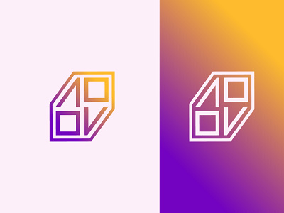 AOOV | Modern Logo Design abstract logo brand identity branding flat logo flatdesign gradient logo lettering logo logodesign logomark logotype minimalist minimalist logo