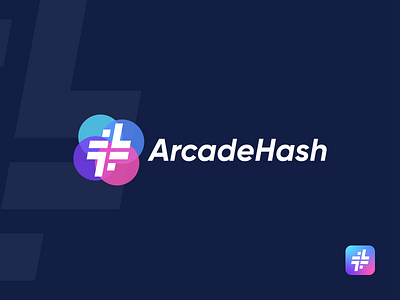 Arcade Hash | Gaming Platform Logo Design | Modern Logo abstract logo brand identity branding flat logo gaming logo logodesign logomark logotype minimalist modern logo