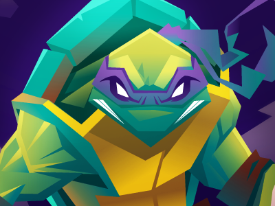 Tmnt cartoon character design donatello hero illustration teenage mutant ninja turtles tmnt turtle vector