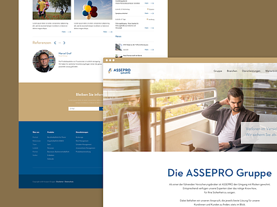 Broker Group - Website clean corporate insurance responsive simple web webdesign website
