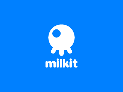 Milk It / Logo / Emblem circle clean cow flat healthy helvetica logo mark milk modern pachage rounded