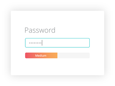 Daily UI challenge - Password Strength Meter adobe xd challenge daily ui design modern password strength meter simple ui ux