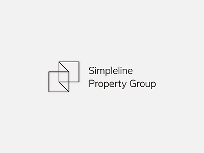 Simpleline Logotype construction line logo minimal modern simple typography