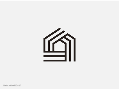 Samacon Developers Logo architecture house line logo modern property simple