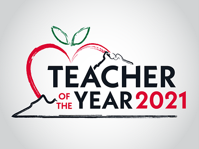 Teacher of the Year Program design logo vector
