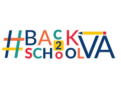 #Back2 SchoolVA Logo design graphic design logo vector