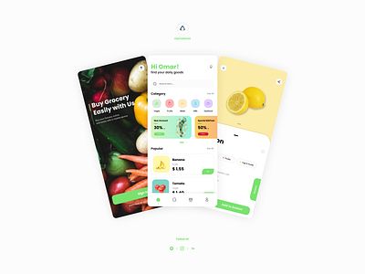 Grocery App Design app branding design ui ux web design