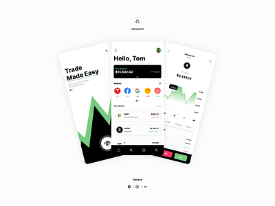 Stock Investment App Design app branding design ui ux web design