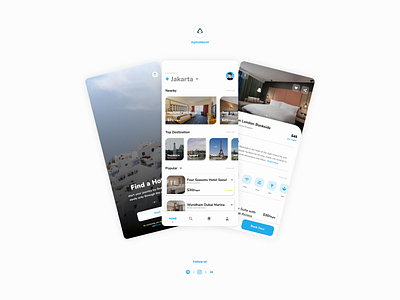 Hotel Booking App Design app branding design ui ux web design