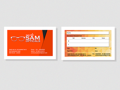 Business Card branding bright business card identity orange typography